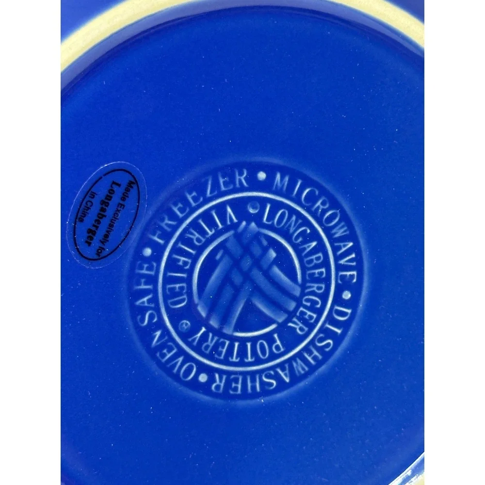 Longaberger Woven Traditions Mini Casserole Cornflower Blue Pottery 3188830 New